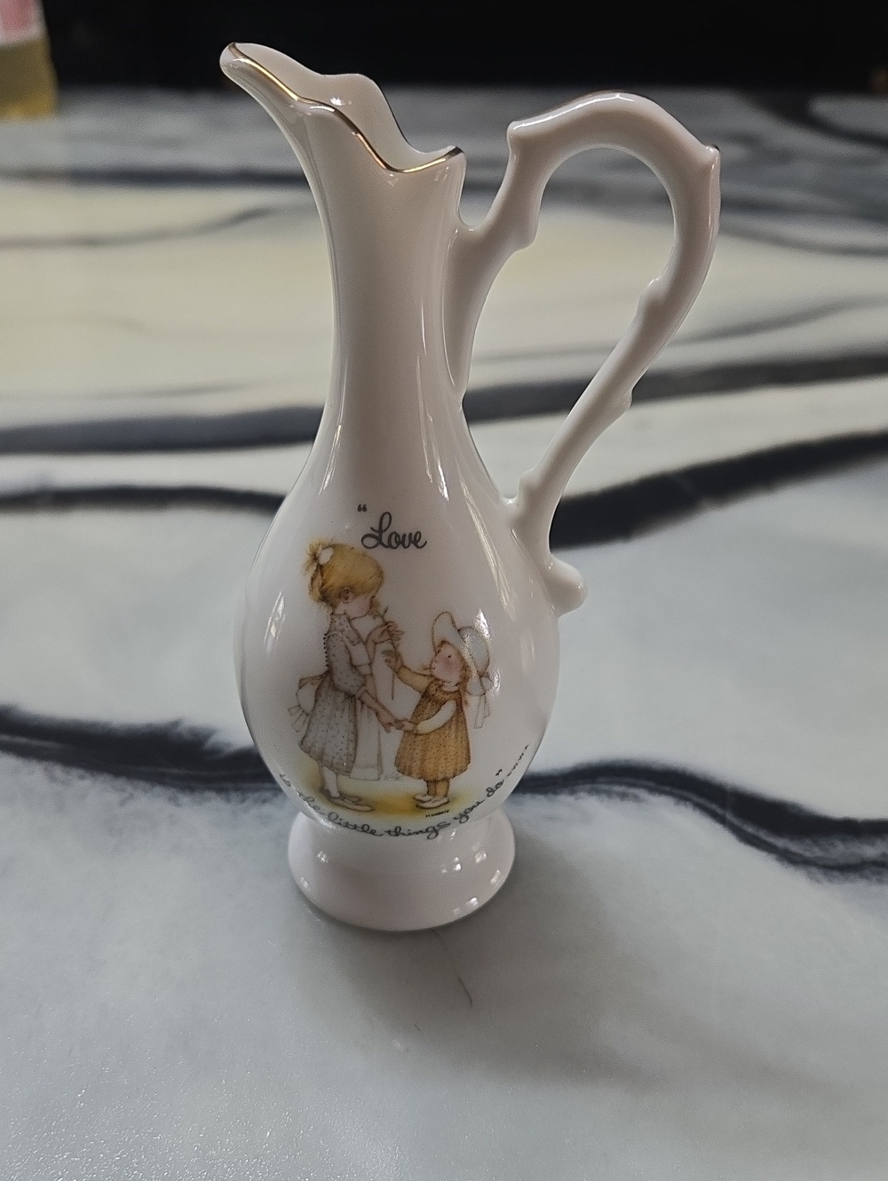 Vintage 1974 Holly Hobbie Minature Pitcher